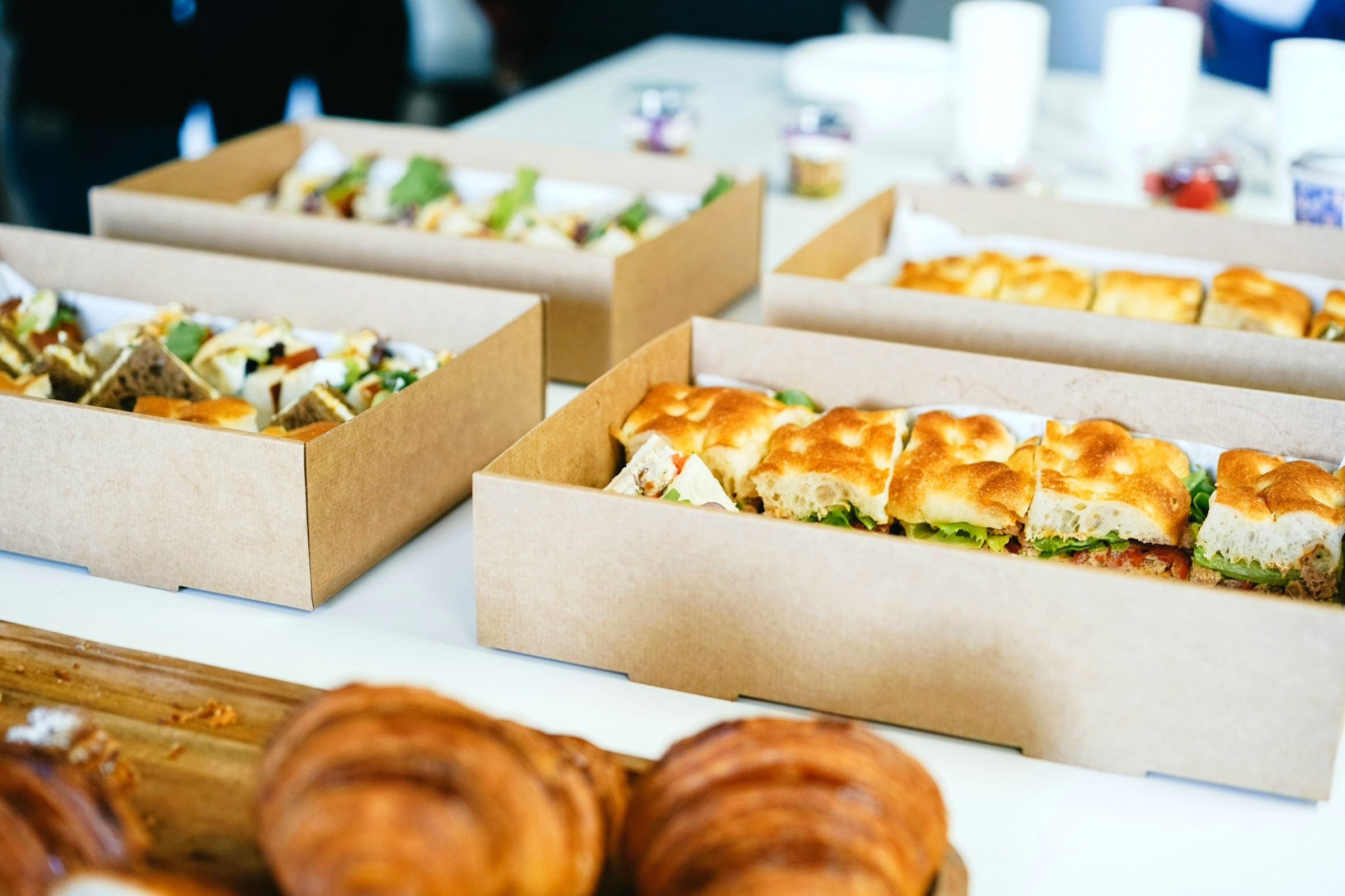 Finger food in open box