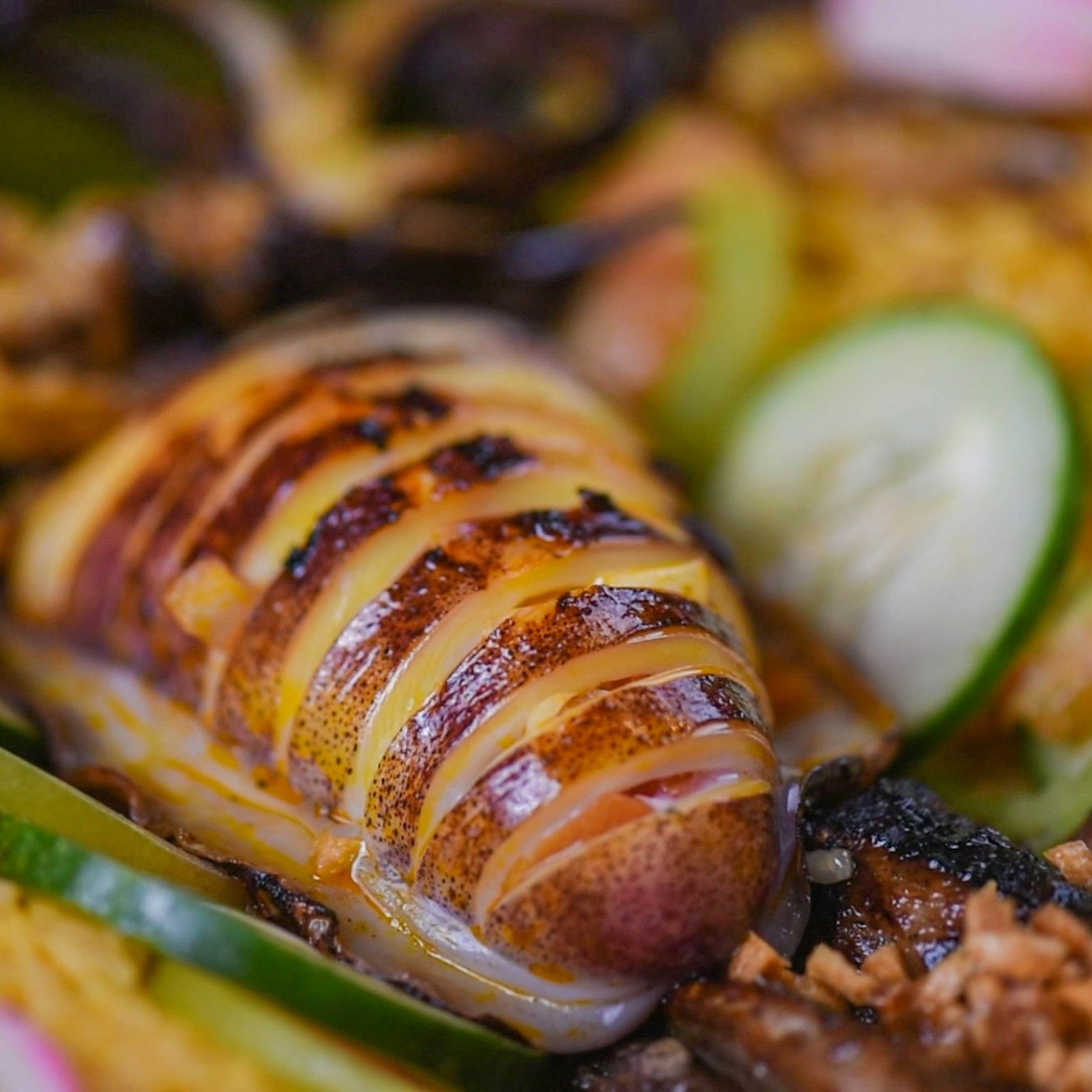 Photo of beautifully
            arranged food